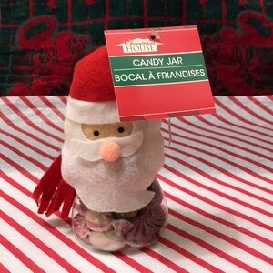 Christmas House Santa Claus Candy Jar